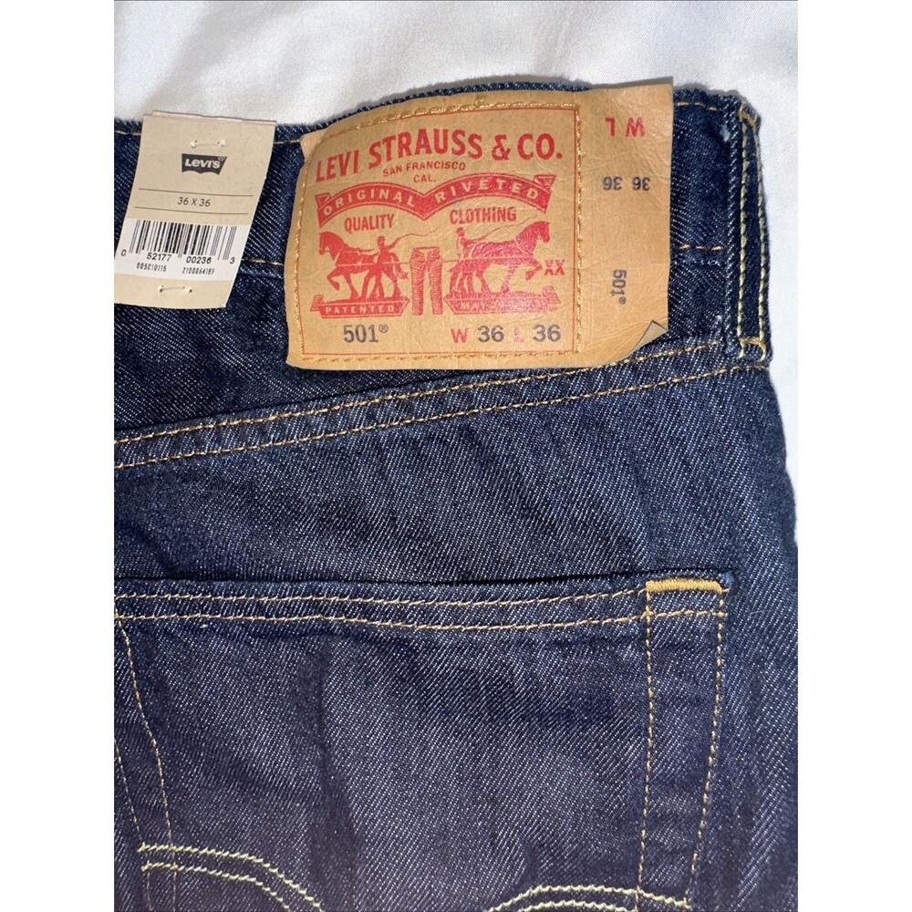 Levis  501 Jeans Men 36x36 - Picture 15 of 16